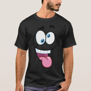 lustig ansikte t shirt