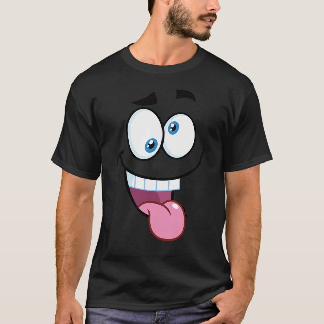 lustig ansikte t shirt (Framsida)