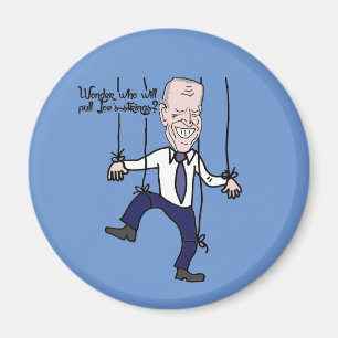 Lustig anti Joe Biden Puppet-politisk Tecknad Magnet
