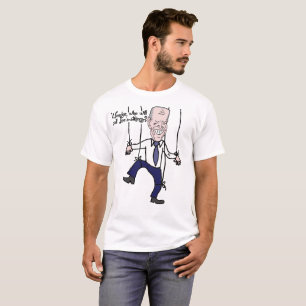 Lustig anti Joe Biden Puppet-politisk Tecknad T Shirt