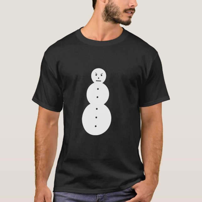 Lustig Arg Snögubbe Jeezy Snögubbe T Shirt (Framsida)