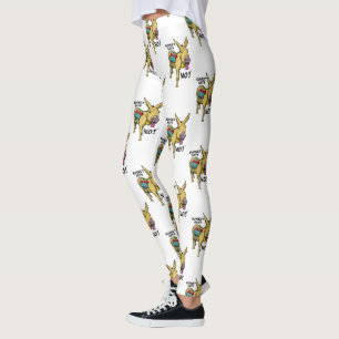 Lustig åsna säger nej! leggings