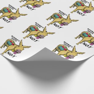 Lustig åsna säger nej! presentpapper