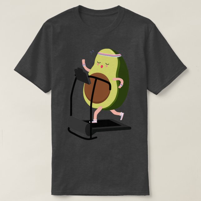 lustig avocado-träning t shirt (Design framsida)