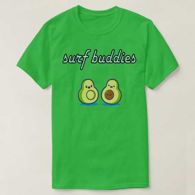 lustig avokado surfing söt avocado älskare Classic T Shirt (Design framsida)
