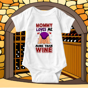 lustig baby Mamma kärlek vin ord art unisex T Shirt