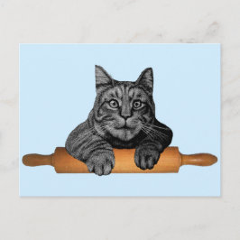 lustig bakerkatt vykort