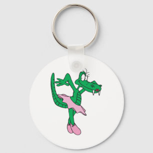 lustig ballerina alligator nyckelring