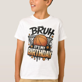 Lustig Basketball Birthday T-Shirt Design för mana