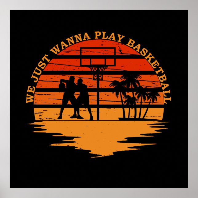 lustig basketboll ord poster (Framsidan)