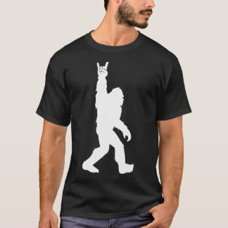 Lustig Bigfoot-Rock and roll-tröja för Sasquatch T Shirt