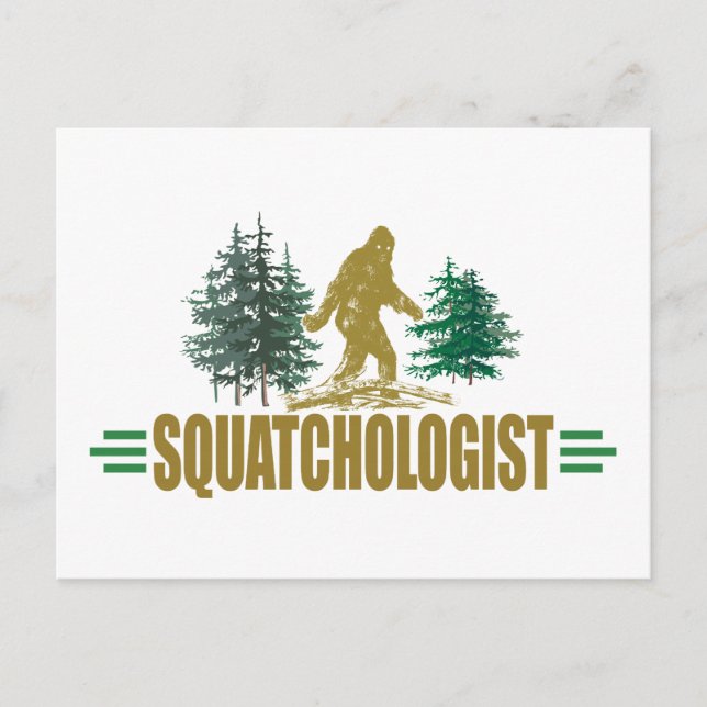 Lustig Bigfoot, Sasquatch Vykort (Framsida)