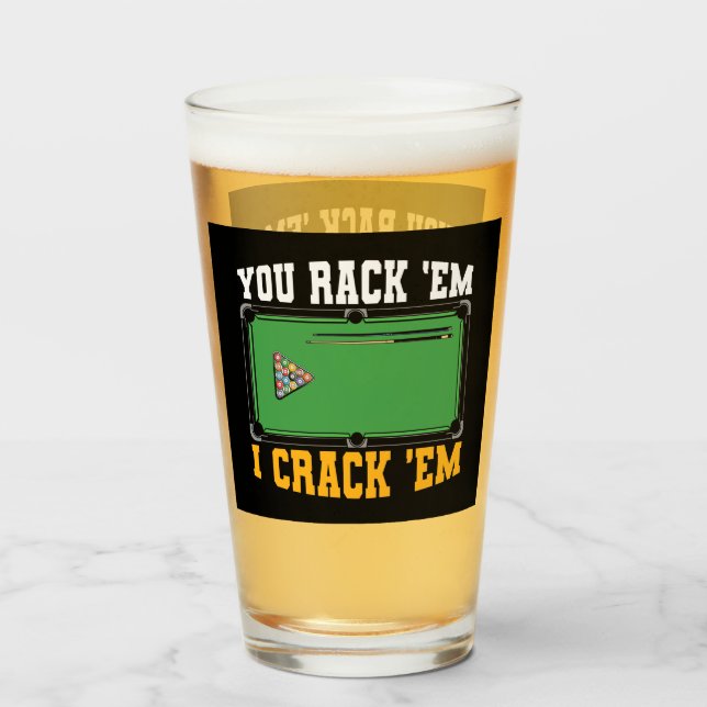 lustig Billiards rum ord art Glaskopp (Framsida fylld)