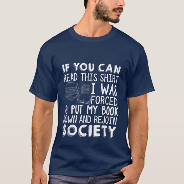 lustig bok älskare ord art t shirt (Framsida)