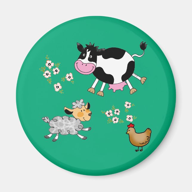 lustig boskap magnet (Framsidan)