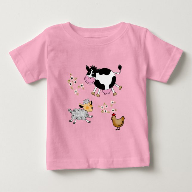 lustig boskap t shirt (Framsida)