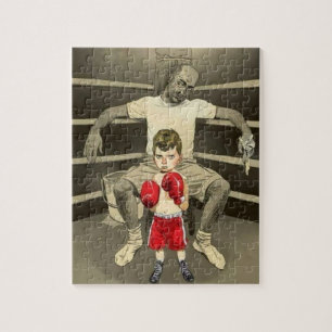 lustig boxning pussel