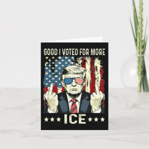 Lustig Bra jag röstade för mer Ice Patriotic 1 Kort