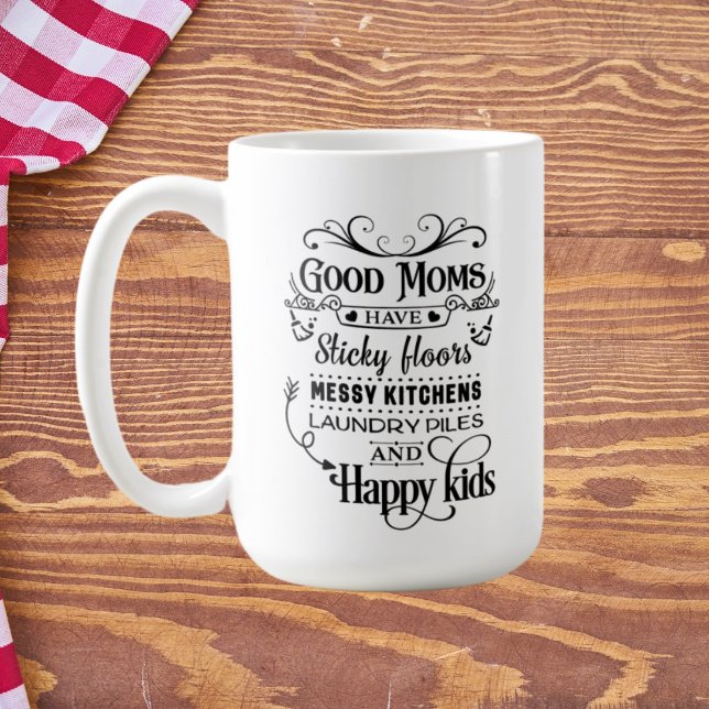 lustig bra Mammor ord art Kaffemugg (Skapare uppladdad)