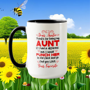 lustig brev Moster ord art Mugg
