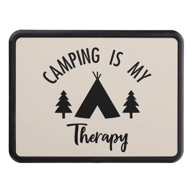 lustig campingterapi ord art dragkroksskydd (Framsidan)