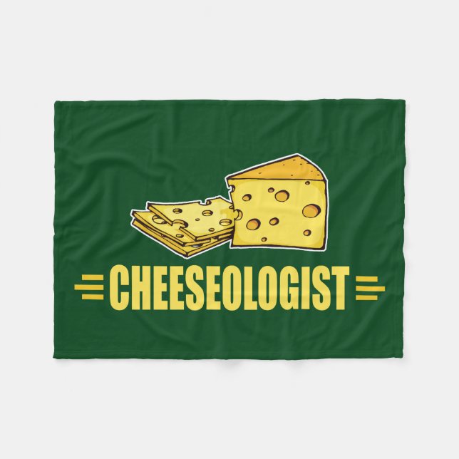 Lustig Cheeseolog Cheesehead Fleecefilt (Framsidan (Horisontell))