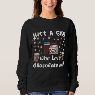 lustig choklad mjölk för flickor t shirt