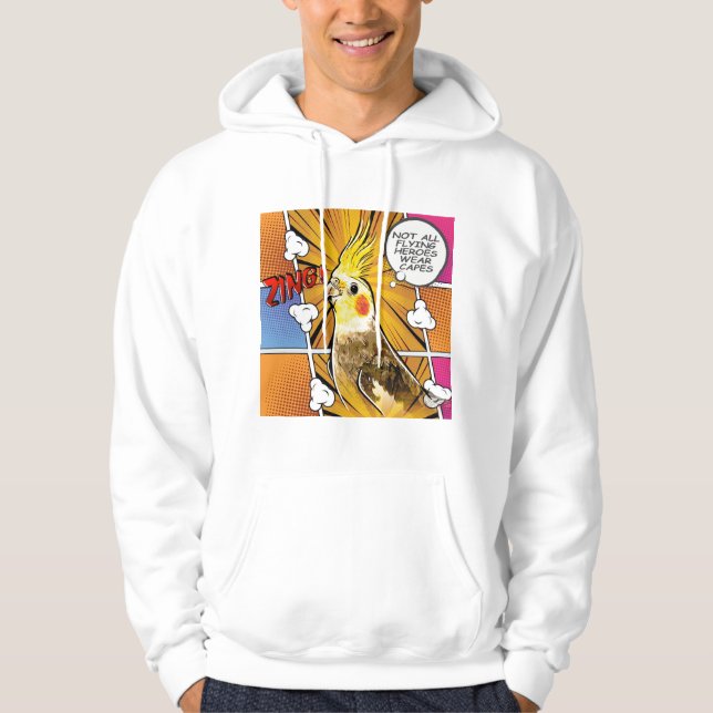 lustig Cockatiel Hoodie (Framsida)