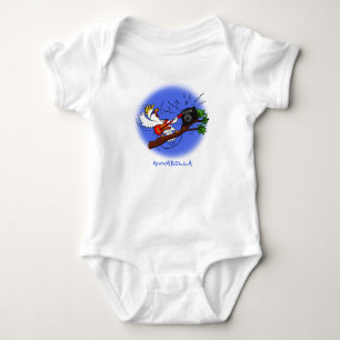 Lustig cockatoo som spelar sten guitar tecknad t shirt