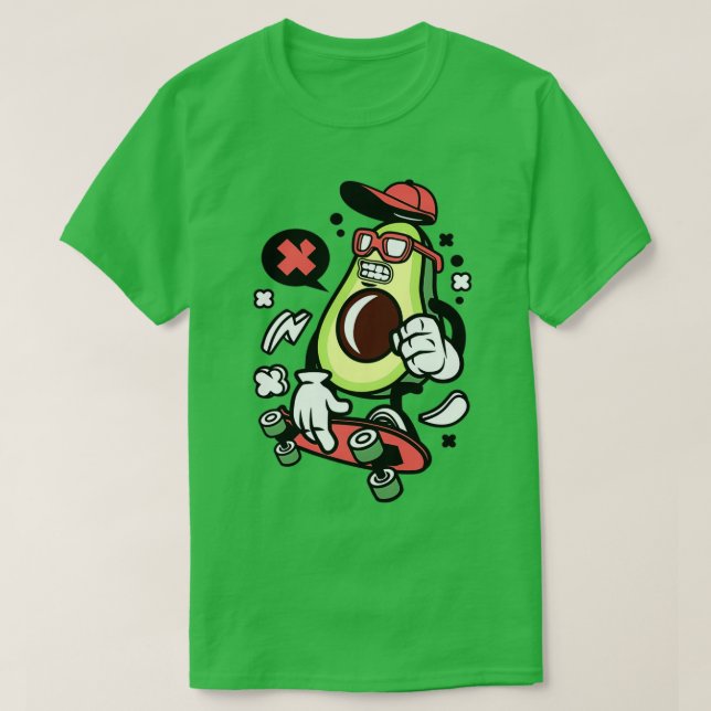 lustig coola avocado Funny Vegan kärlek Avocados T Shirt (Design framsida)