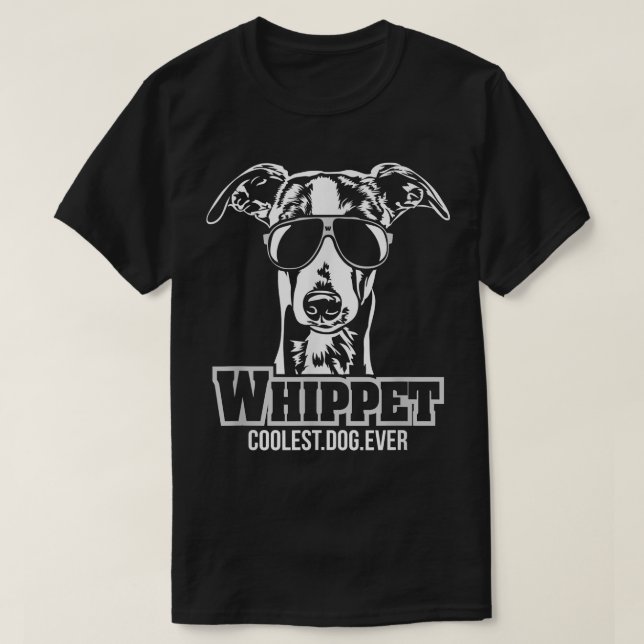 Lustig Coola WHIPPET-   gåva  T Shirt (Design framsida)