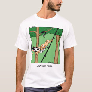 lustig djungel taxi t-shirt