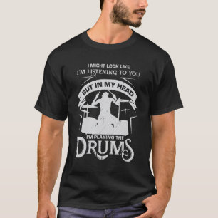 Lustig Drum Drumming Drummer Percussionist Gift  T Shirt