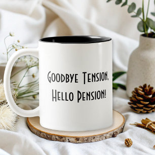 lustig enkel pension Två-Tonad mugg