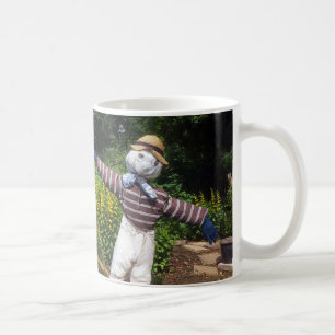 Lustig fågelskrämma kaffemugg