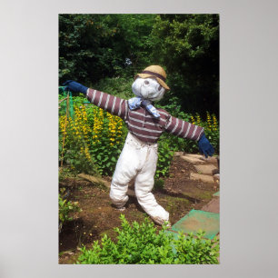 Lustig fågelskrämma poster