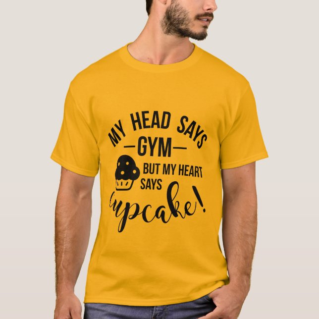 lustig fars dag-gåva gym hjärtviktsförlust t shirt (Framsida)