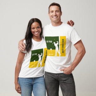 lustig fars dag golf-gåva bästa pappa någonsin par t shirt