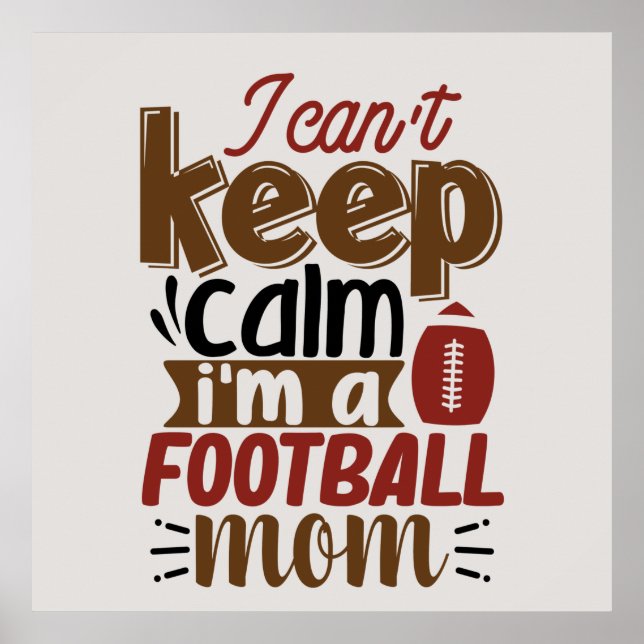 lustig fotboll Mamma Poster (Framsidan)