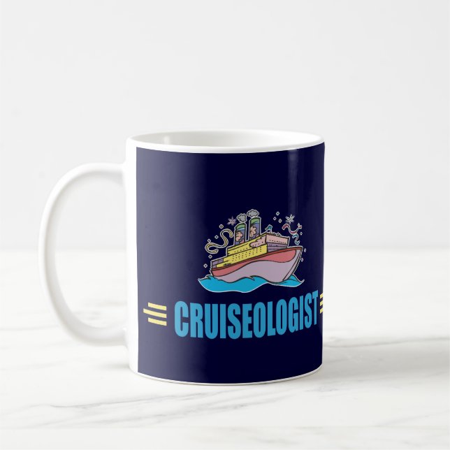 Lustig Frakt för kryssning Kaffemugg (Vänster)