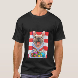 Lustig Fransk Bulldog Jultomten jul Julafton Ca T Shirt