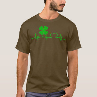 Lustig Fyrklöver Shamrock Heartslag St T Shirt