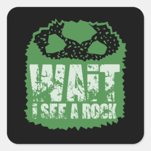 Lustig geologi - vänta tills jag ser Sten Fyrkantigt Klistermärke