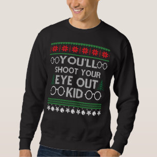Lustig god jul lång ärmad tröja
