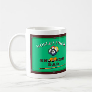 Lustig Grönt Bassäng Bord Snooker Pappa Fars dag Kaffemugg