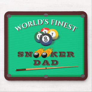Lustig Grönt Bassäng Bord Snooker Pappa Fars dag Musmatta
