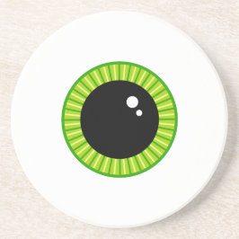Lustig Grönt Eyeball Underlägg