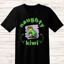Lustig grönt kiwi-fågel t shirt