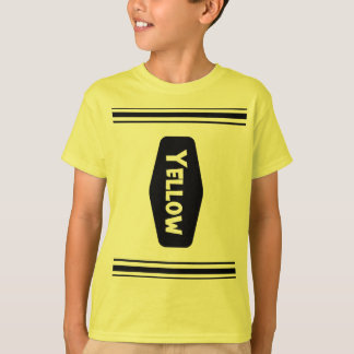 Lustig Gult Crayon Halloween Costume T-shirt