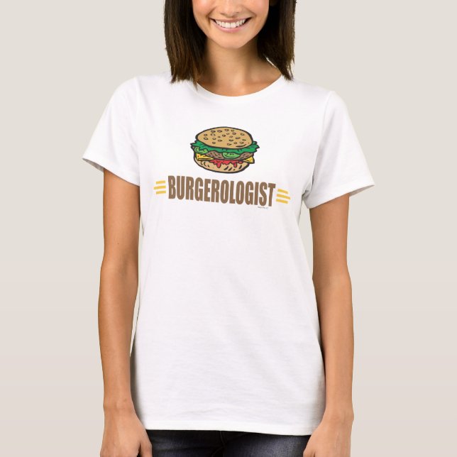 Lustig Hamburger Tee Shirt (Framsida)